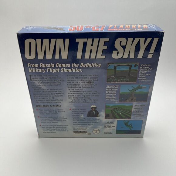 SU-27 Flanker The Military Flight Simulator 1995 Computer Game Sealed Brand New - Picture 9 of 16